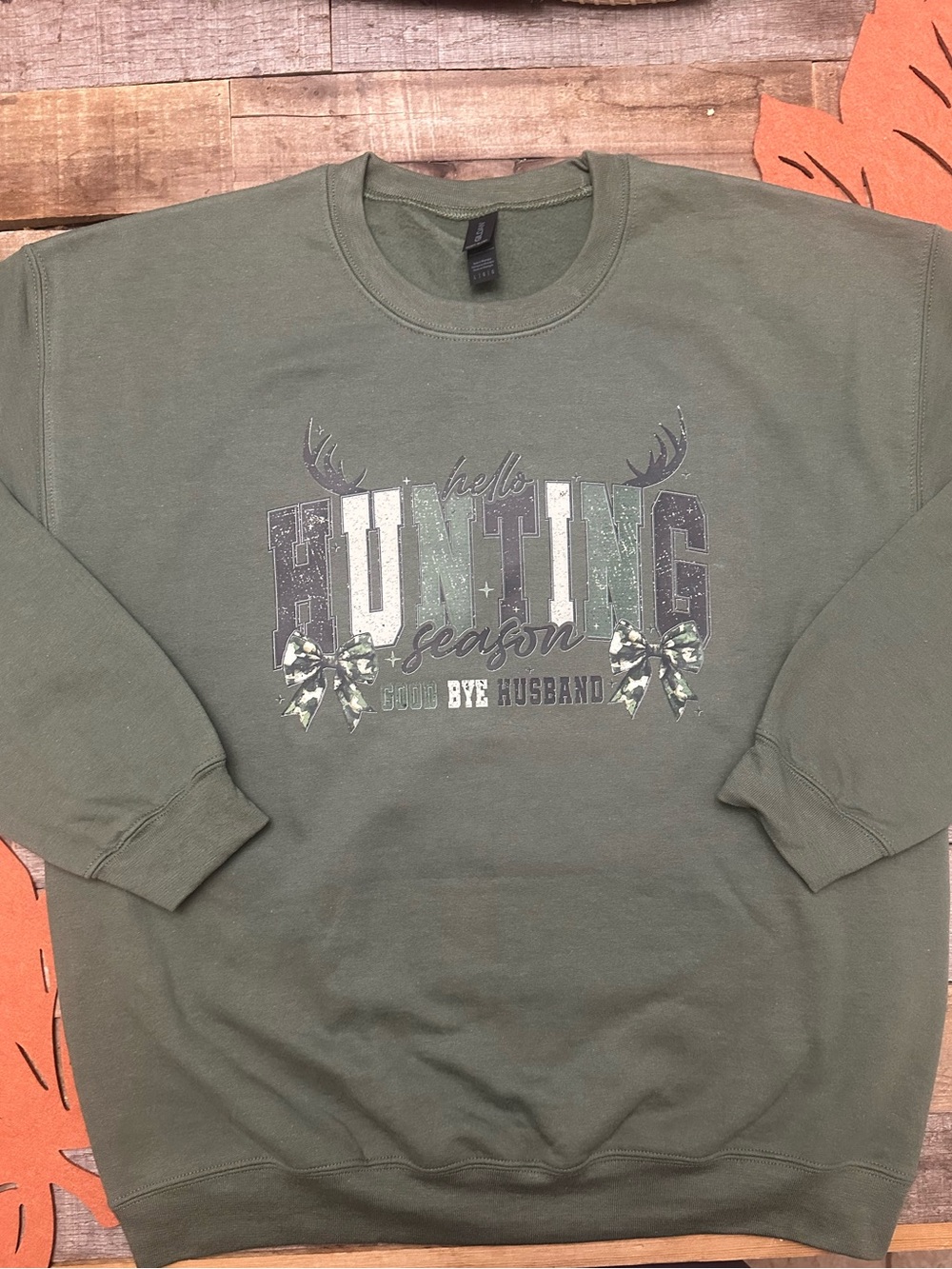 Gildan Green Crewneck Sweatshirt
